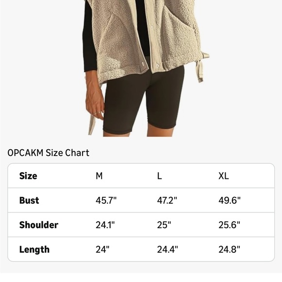 cream sherpa style vest | amazon - Picture 5 of 5